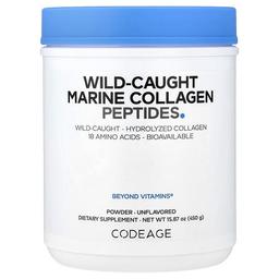 Codeage, 자연산 해양 콜라겐 펩타이드 분말, 무맛, 450g(15.87oz)
