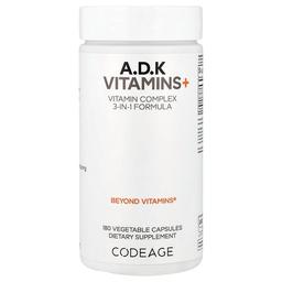 Codeage, 비타민A, D, K, 베지 캡슐 180정