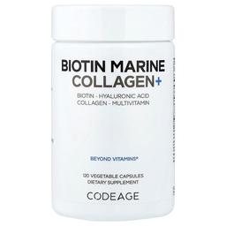 Codeage, 비오틴 해양 콜라겐+, 베지 캡슐 120정