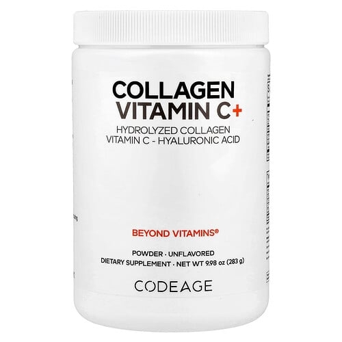 Codeage, 콜라겐 비타민C + 분말, 무맛, 283g(9.98oz) 상세 이미지