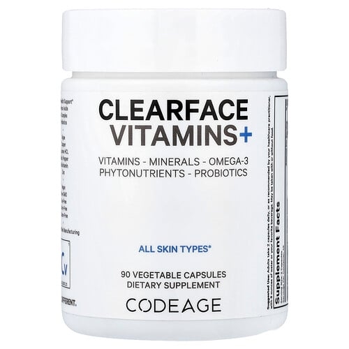 Codeage, ClearFace Vitamins+, 베지 캡슐 90정 상세 이미지