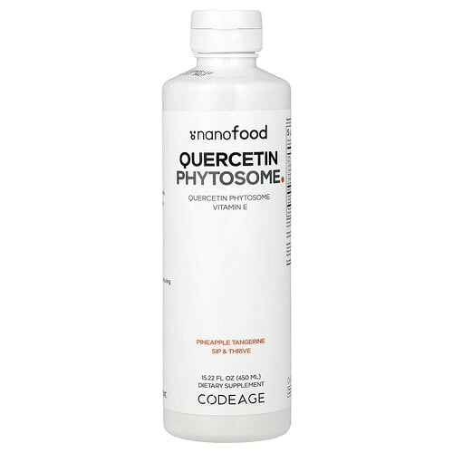 Codeage, 퀘르세틴 파이토솜, 파인애플 귤, 450ml(15.22fl oz) 상세 이미지