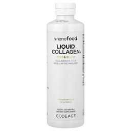 Codeage, Nanofood, 액상 콜라겐, 트림 앤 글로우, 프렌치 바닐라 맛, 450ml(15.22fl oz)