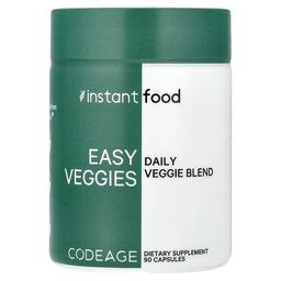 Codeage, 인스턴트 푸드, 쉬운 채소, 데일리 베지 블렌드, 캡슐 90정