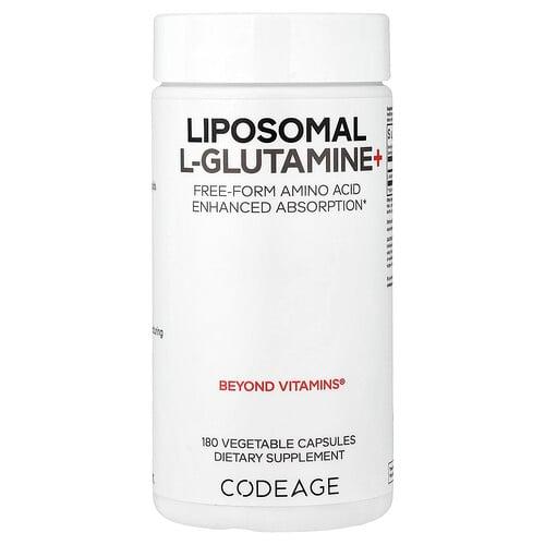 Codeage, 리포소말 L-글루타민+, 베지 캡슐 180정(캡슐 1정당 500mg) 상품 이미지