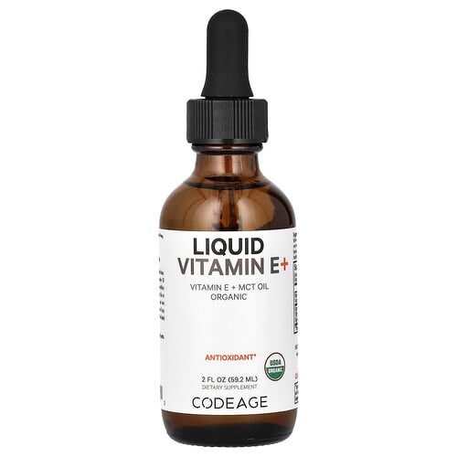 Codeage, 액상 비타민E+, 무맛, 59.2ml(2fl oz) 상세 이미지
