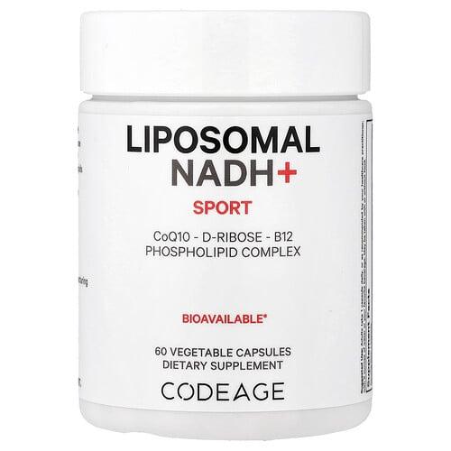 Codeage, Sport, 리포소말 NADH+, 베지 캡슐 60정 상품 이미지