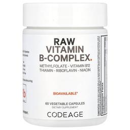 Codeage, 무가공 비타민B-복합체, 베지 캡슐 60정
