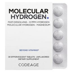 Codeage, Molecular Hydrogen, 무맛, 발포성 정제 30정
