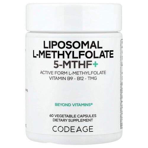 Codeage, 리포소말 l-메틸엽산 5-MTHF+, 베지 캡슐 60정 상세 이미지