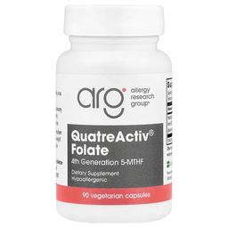 알러지 리서치 그룹 Allergy Research Group, QuatreActiv® 엽산, 베지 캡슐 90정(캡슐 1정당 833mcg)