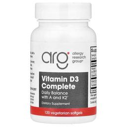 알러지 리서치 그룹 Allergy Research Group, VitaminD3 Complete, 베지 소프트젤 120정