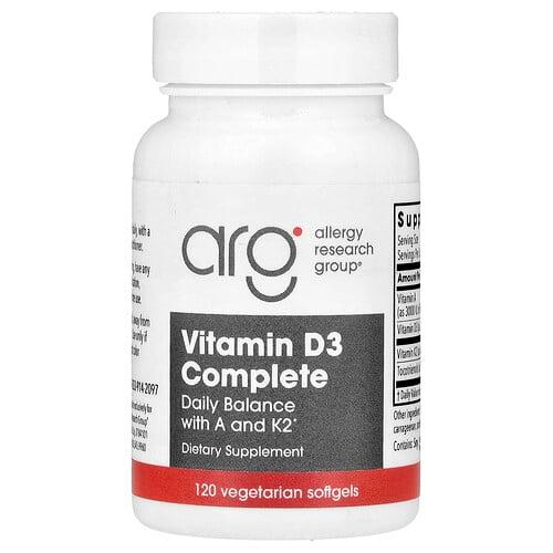 알러지 리서치 그룹 Allergy Research Group, VitaminD3 Complete, 베지 소프트젤 120정 상품 이미지