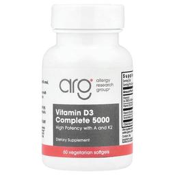 알러지 리서치 그룹 Allergy Research Group, 비타민D3 Complete 5000, 베지 소프트젤 60정