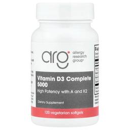 알러지 리서치 그룹 Allergy Research Group, 비타민D3 Complete 5000, 베지 소프트젤 120정