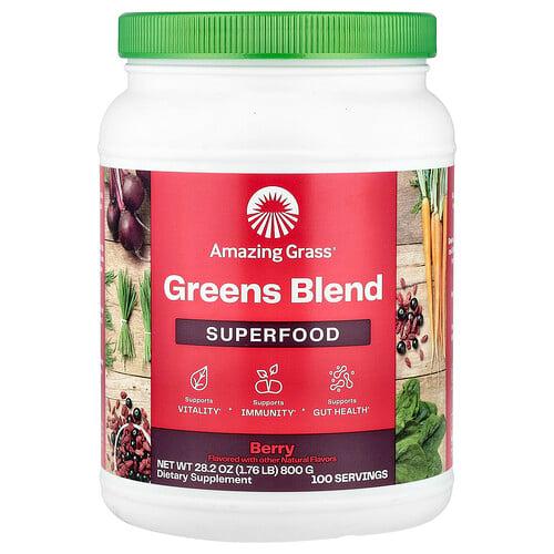 어메이징 그라스 Amazing Grass, Green Superfood, 베리, 800g(28.2oz) 상품 이미지
