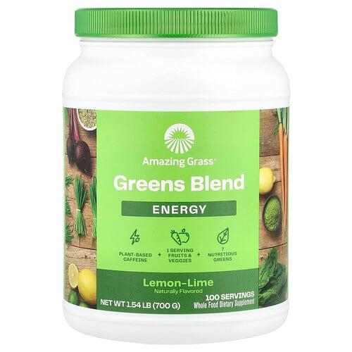 어메이징 그라스 Amazing Grass, Green Superfood, 에너지, 레몬 라임, 700g(24.7oz) 상품 이미지