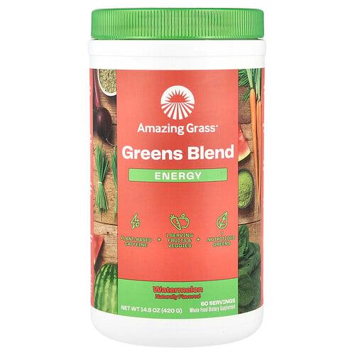 어메이징 그라스 Amazing Grass, Greens 혼합물, 에너지, 수박, 420g(14.8oz) 상품 이미지