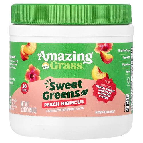 어메이징 그라스 Amazing Grass, 스위트 그린, 피치 히비스커스, 150g(5.29oz) 상품 이미지