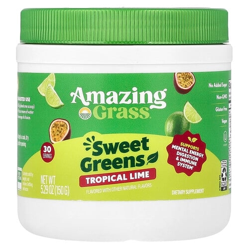 어메이징 그라스 Amazing Grass, 스위트 그린, 트로피칼 라임, 150g(5.29oz) 상세 이미지