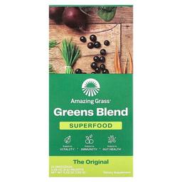 어메이징 그라스 Amazing Grass, Greens Blend 슈퍼 푸드, 15팩, 각 8g(0.28oz)