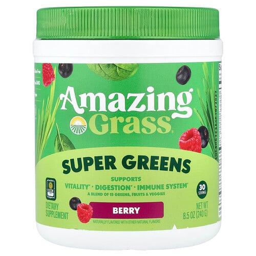 어메이징 그라스 Amazing Grass, 슈퍼 그린스, 베리, 240g(8.5oz) 상품 이미지