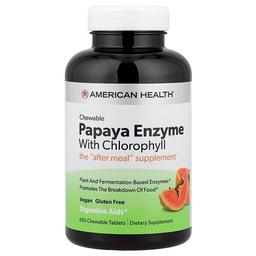 어메리칸 헬스 American Health, Chewable Papaya Enzyme With Chlorophyll, 600 Chewable Tablets