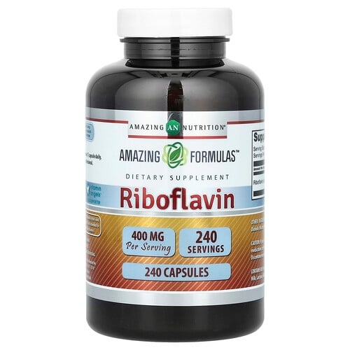 Amazing Nutrition, 리보플라빈, 400mg, 캡슐 240정 상세 이미지