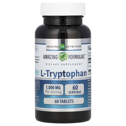 Amazing Nutrition, l-트립토판, 1,000mg, 60정 상세 이미지