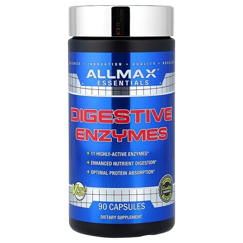 올맥스 ALLMAX, 에센셜, 소화 효소, 캡슐 90정 상세 이미지