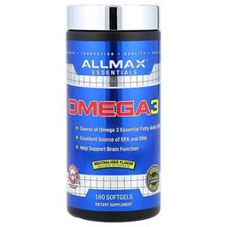 올맥스 ALLMAX, 필수 영양소, 오메가3, 소프트젤 180정