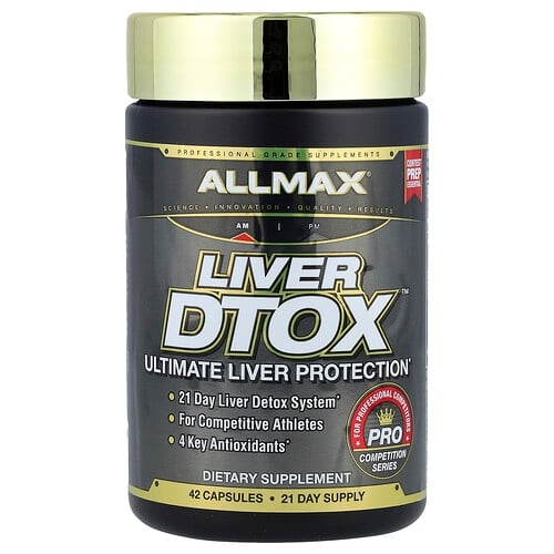 올맥스 ALLMAX, Liver D-Tox™, 최고의 간 보호, 캡슐 42정 상세 이미지