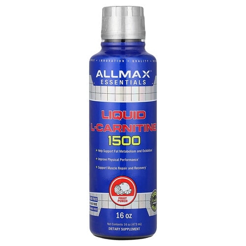 올맥스 ALLMAX, 액상 L-카르니틴 1500, 과일 펀치, 473ml(16oz) 상세 이미지