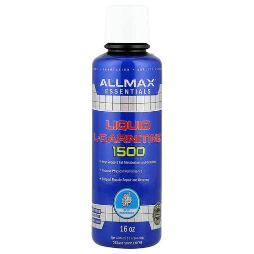 올맥스 ALLMAX, 액상 l-카르니틴 1500, 블루 라즈베리, 473ml(16oz) 상품 이미지