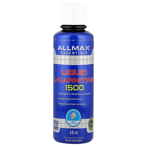올맥스 ALLMAX, 액상 l-카르니틴 1500, 블루 라즈베리, 473ml(16oz) 상세 이미지