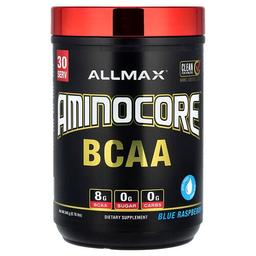 올맥스 ALLMAX, AMINOCORE, BCAA, BCAA 8G + 설탕 0 + 탄수화물 0, 블루 라즈베리, 0.69lbs(315g)