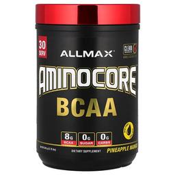 올맥스 ALLMAX, AMINOCORE™ BCAA, 파인애플 망고 맛, 345g(0.76lb)