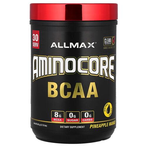 올맥스 ALLMAX, AMINOCORE™ BCAA, 파인애플 망고 맛, 345g(0.76lb) 상품 이미지