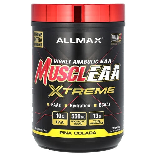 올맥스 ALLMAX, MUSCLEAA™ X Extreme, 피나콜라다 맛, 532g(1.17lb) 상세 이미지