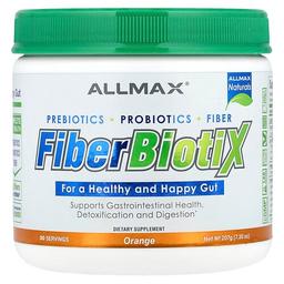 올맥스 ALLMAX, Fiber BiotiX, 오렌지, 207g(7.3oz)