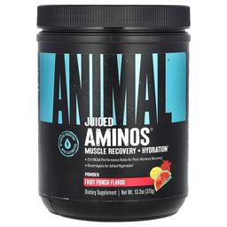 애니멀 Animal, Juiced Aminos® 분말, 과일 펀치, 375g(13.2oz)