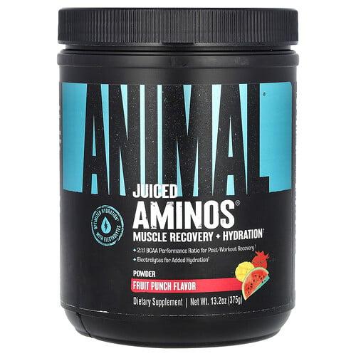 애니멀 Animal, Juiced Aminos® 분말, 과일 펀치, 375g(13.2oz) 상품 이미지
