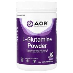 어드밴스드 어소모레큘러 리서치 AOR Advanced Orthomolecular Research AOR, L-글루타민 분말, 프리미엄, 450g