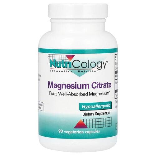 뉴트리콜로지 Nutricology, 마그네슘시트레이트, 베지 캡슐 90정(캡슐 1정당 170mg) 상품 이미지
