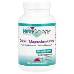 뉴트리콜로지 Nutricology, 칼슘 마그네슘 시트레이트, 베지 캡슐 100정