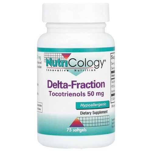 뉴트리콜로지 Nutricology, 델타 프랙션, 토코트리에놀, 소프트젤 75정(소프트젤 1정당 50mg) 상세 이미지