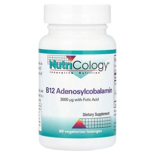 뉴트리콜로지 Nutricology, B12 아데노실코발라민, 베지 사탕 정제 60정 상품 이미지