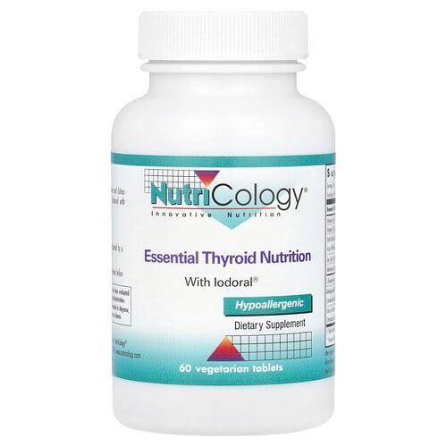 뉴트리콜로지 Nutricology, Iodoral® 함유 필수 갑상선 영양소, 베지 정제 60정 상품 이미지