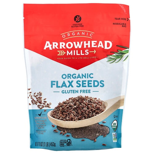 에로우헤드 밀스 Arrowhead Mills, 유기농 아마씨, 453g(16oz) 상세 이미지