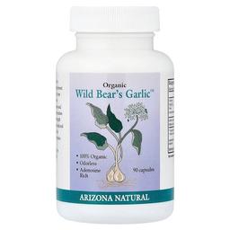 아리조나 네츄럴 Arizona Natural, Organic Wild Bear's Garlic™, 캡슐 90정(캡슐 1정당 117mg)